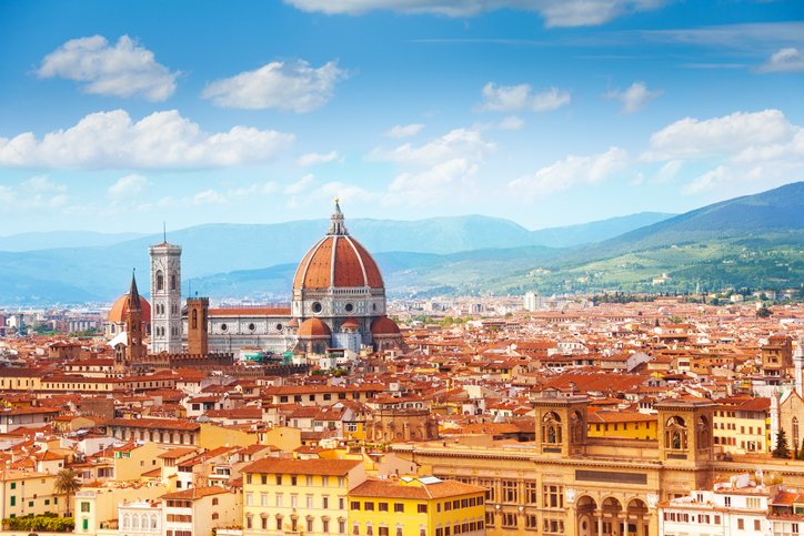 Panorámica de la ciudad de Florencia con su impresionante Duomo.