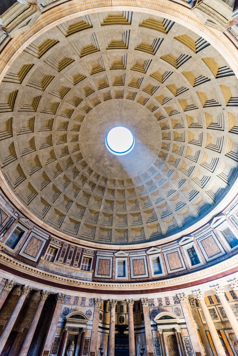 Cúpula del Panteón de Agripa, en Roma